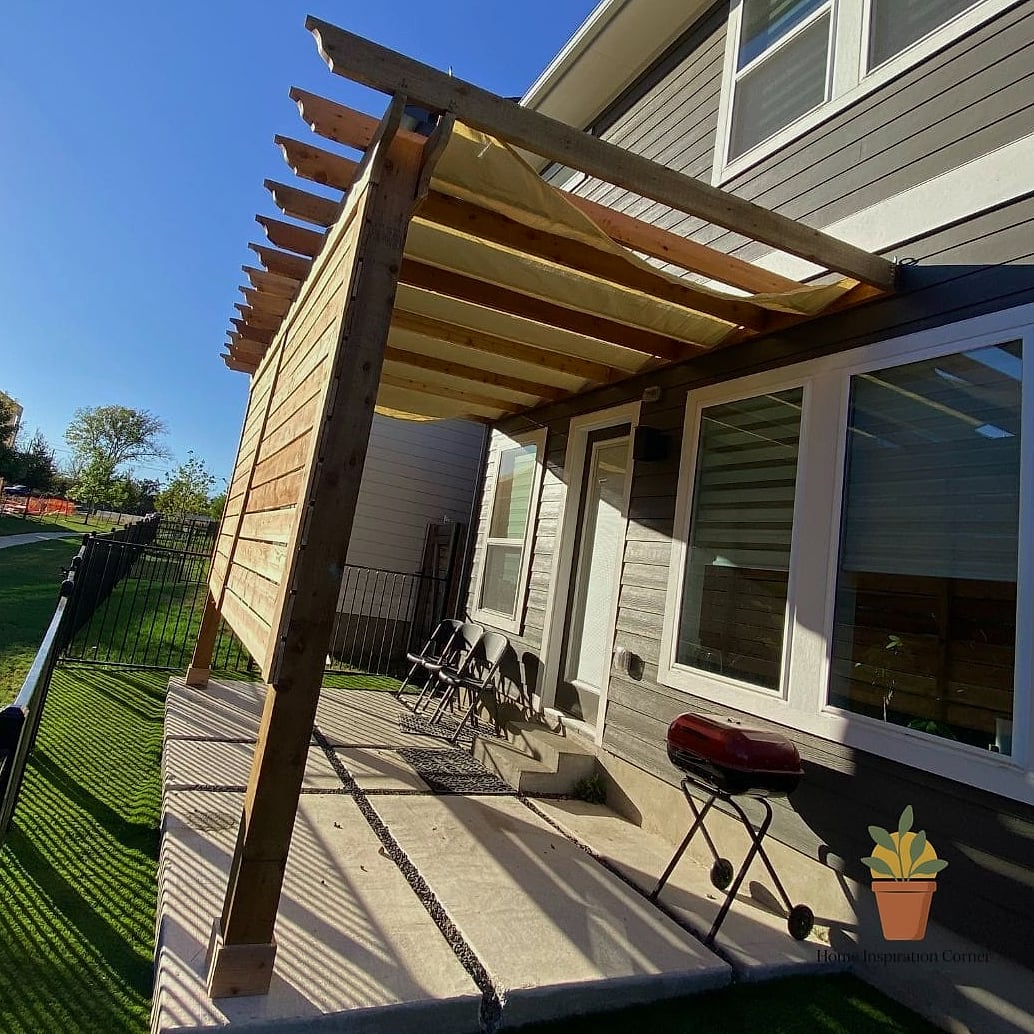 Patio Cover with Built-In Rain Gutters