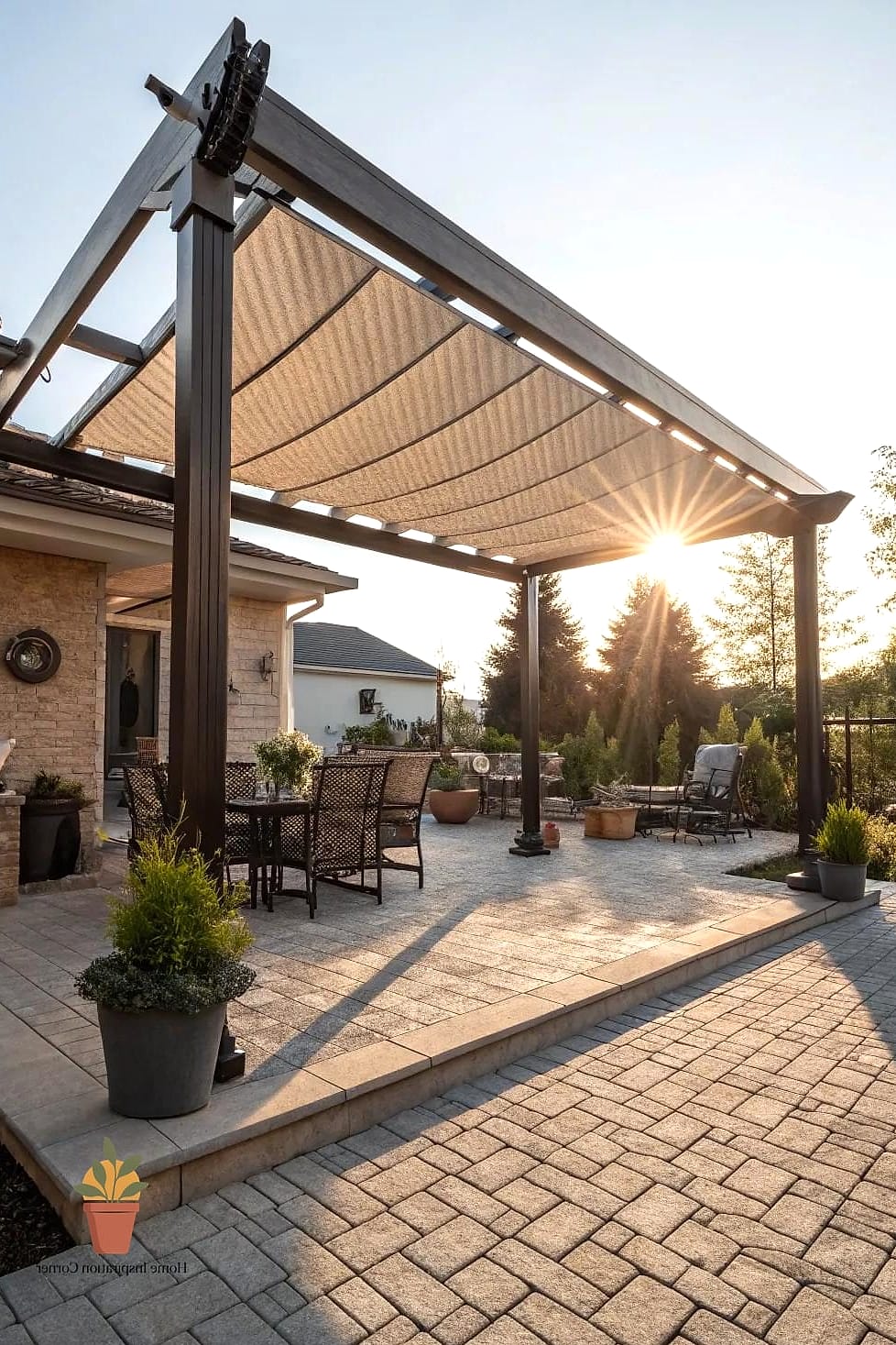 20 Paver Patio Ideas Ideas That Work in Any Size Home 20 Paver Patio with Pergola Shade Structure