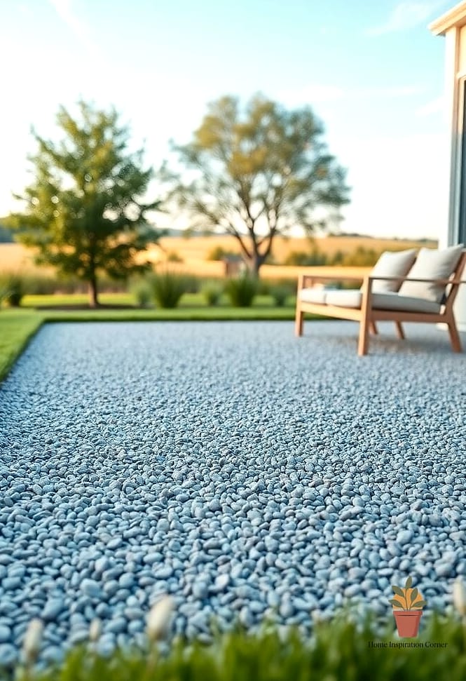 Pea Gravel Patio