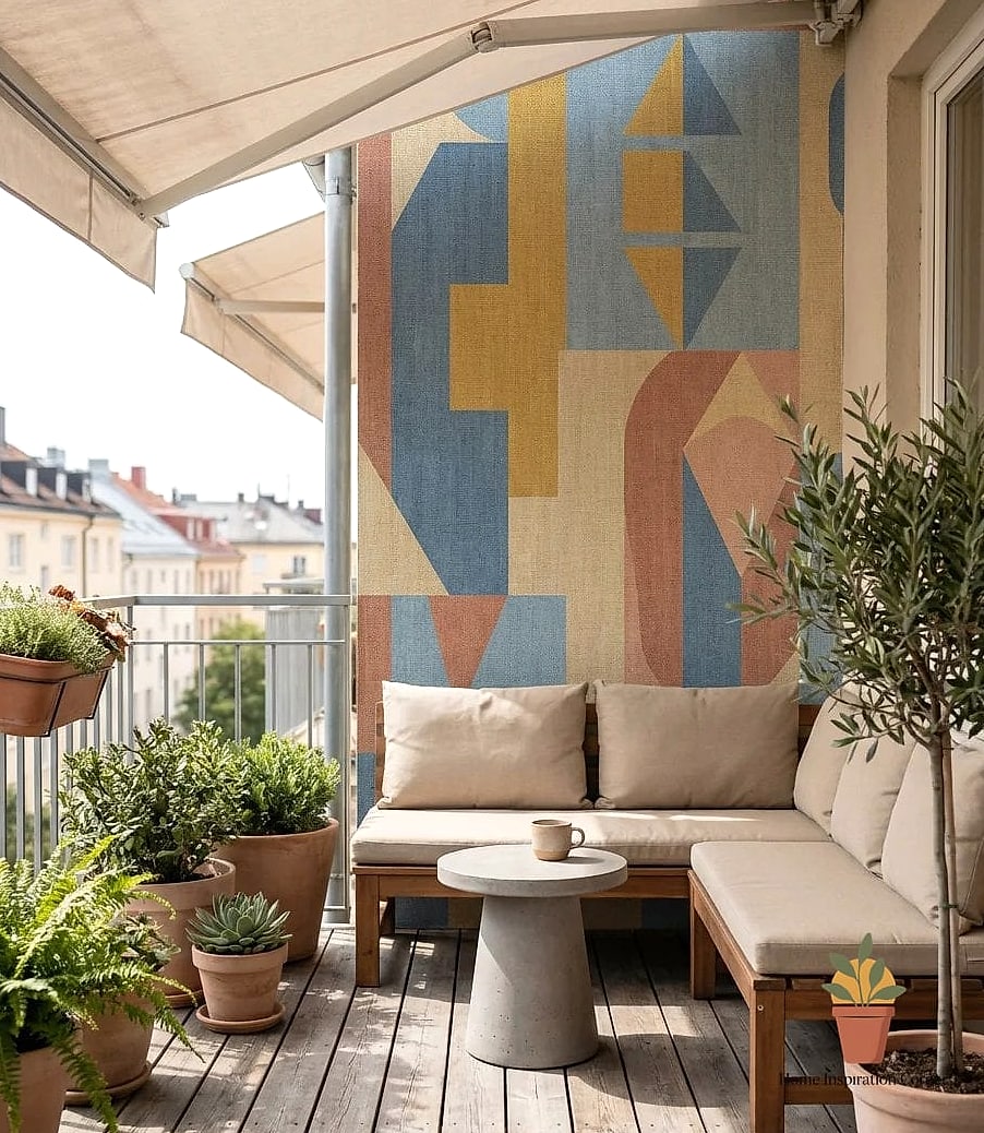 18 Balcony Wall Painting Ideas Ideas That Work in Any Size Home 17 Peel-and-Stick Wallpaper for a Renter-Friendly Option