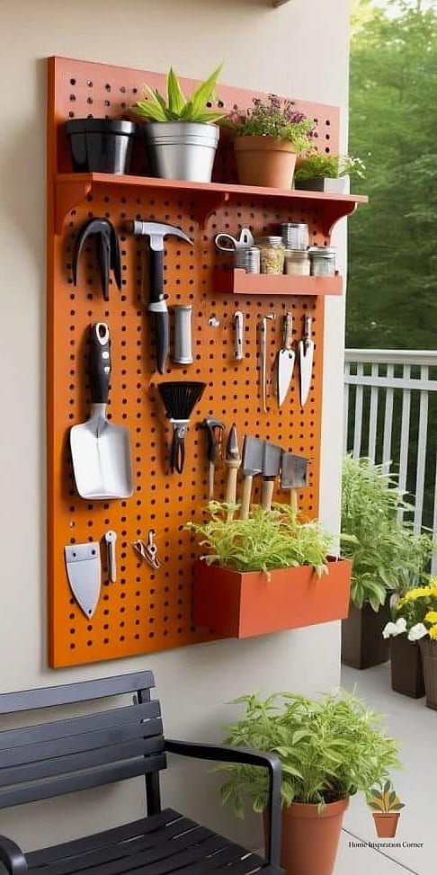Pegboard Organization Wall