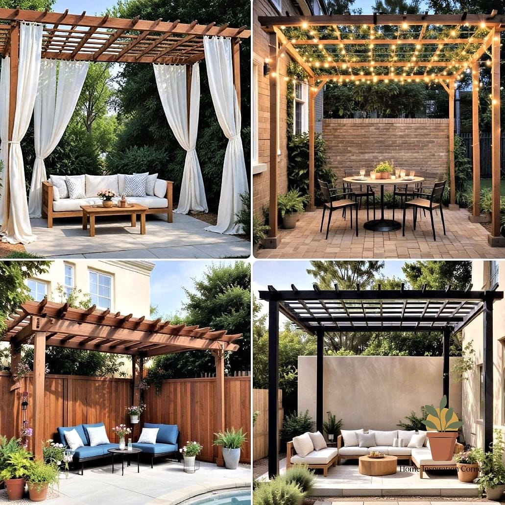 17 Small Patio Ideas Designs That Maximize Style and Function 6 Pergola with Climbing Vines