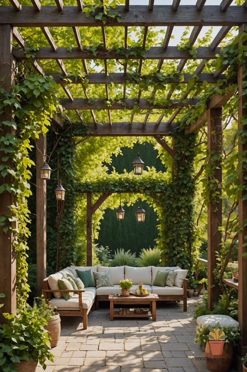 22 Patio Decor Ideas That Will Transform Your Space 8 Pergola with Climbing Vines