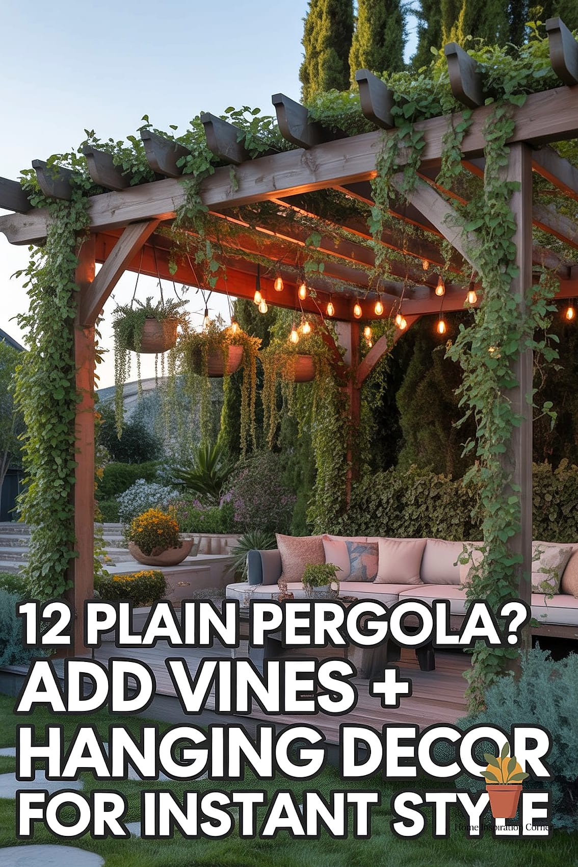 Pergola with Climbing Vines