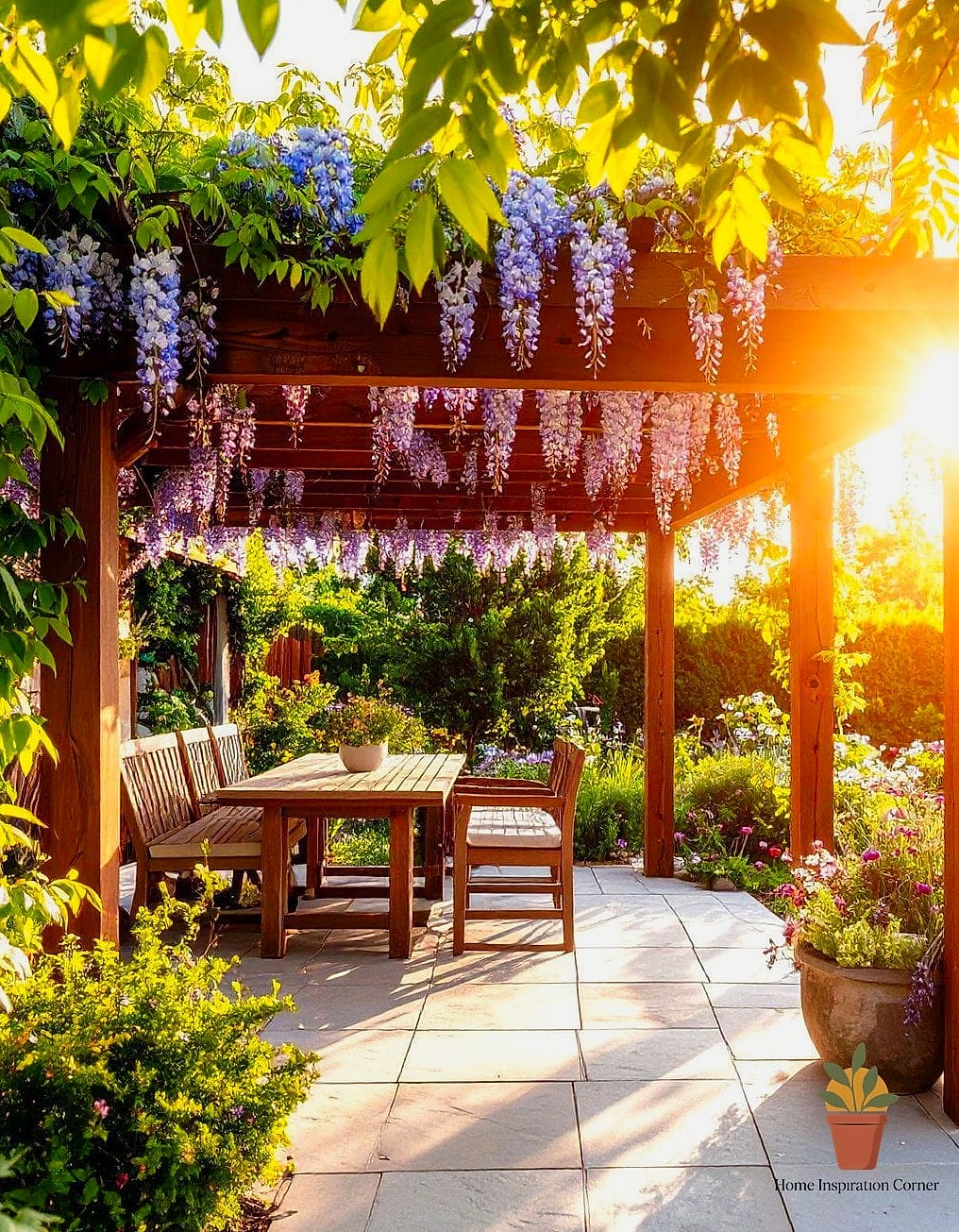 A Pergola with Climbing Vines