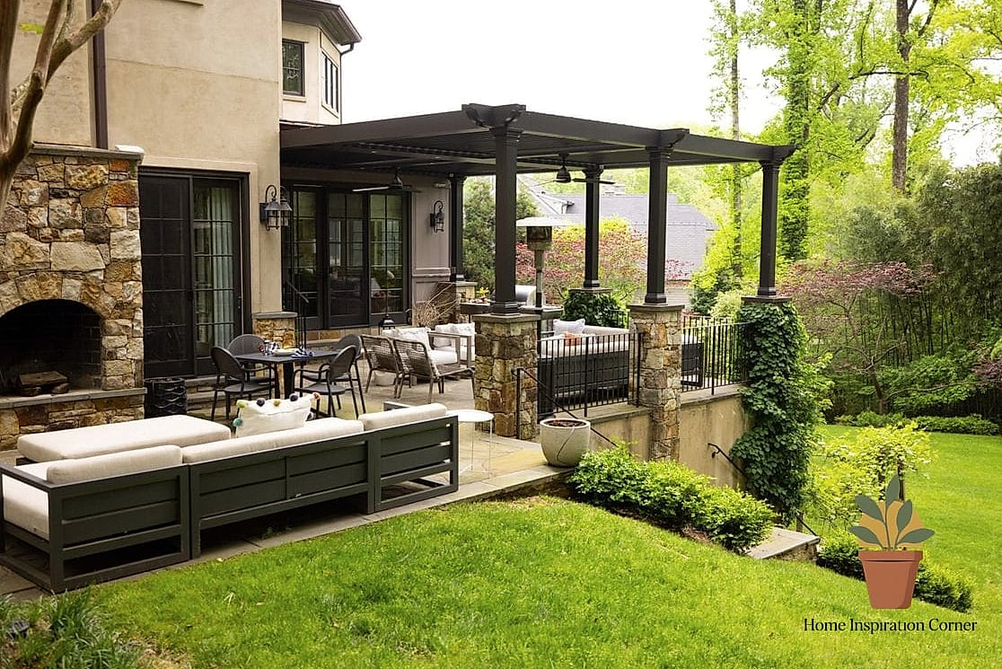 Pergola-Covered Patio