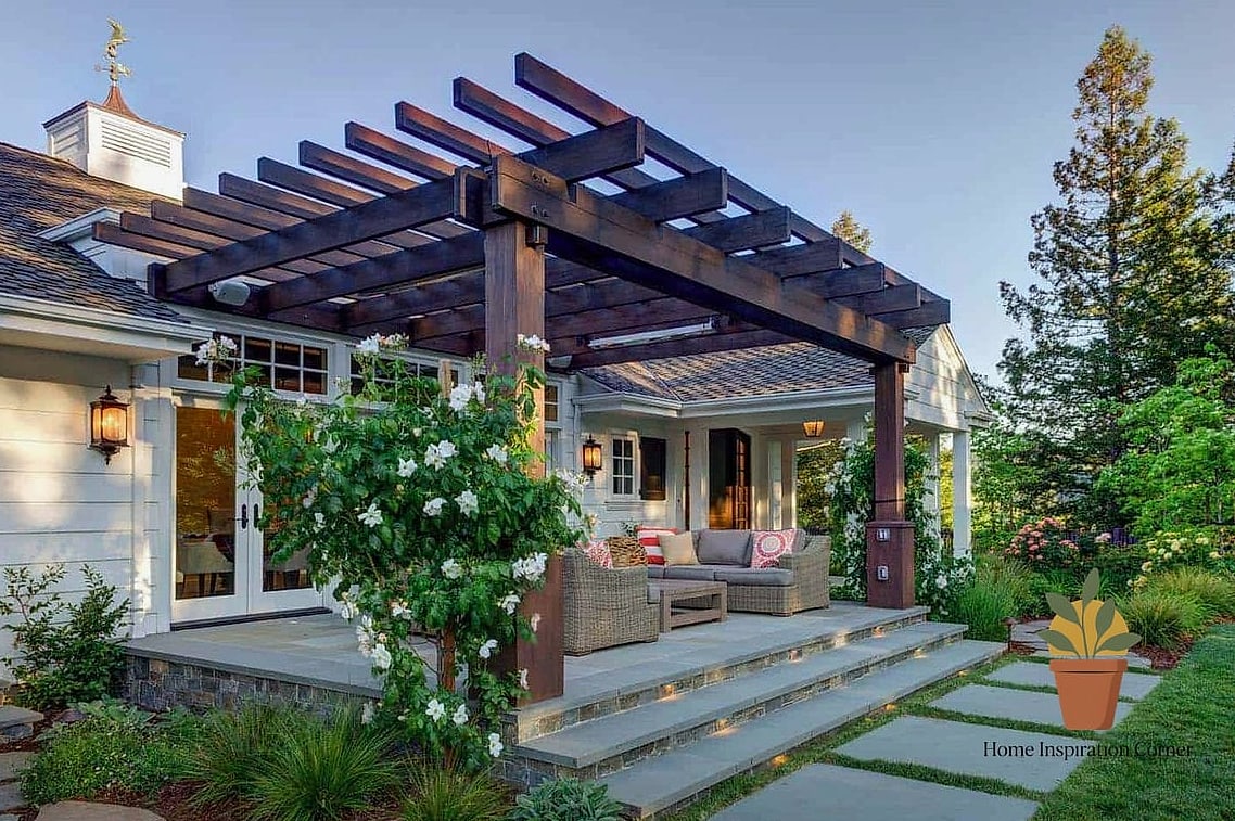22 Backyard Inspiration Designs That Maximize Style and Function 17 Pergola-Covered Outdoor Shower