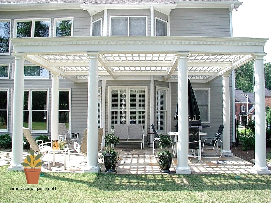 Pergola Painted to Match Your Front Door