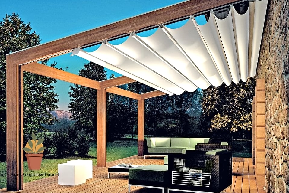 Pergola with Retractable Shade