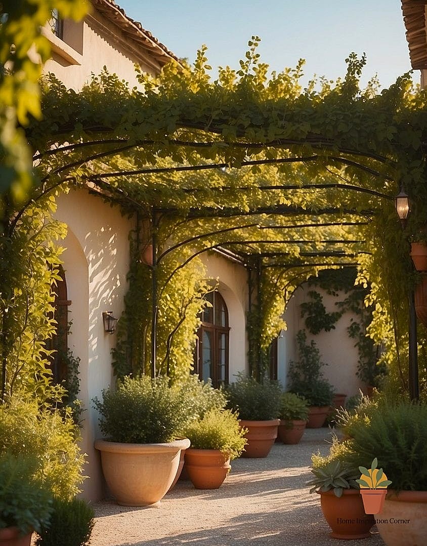 Pergolas with Climbing Vines