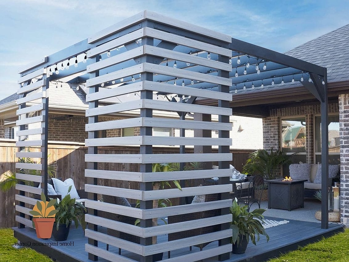 A Pergola or Shade Structure Over the Main Seating Area