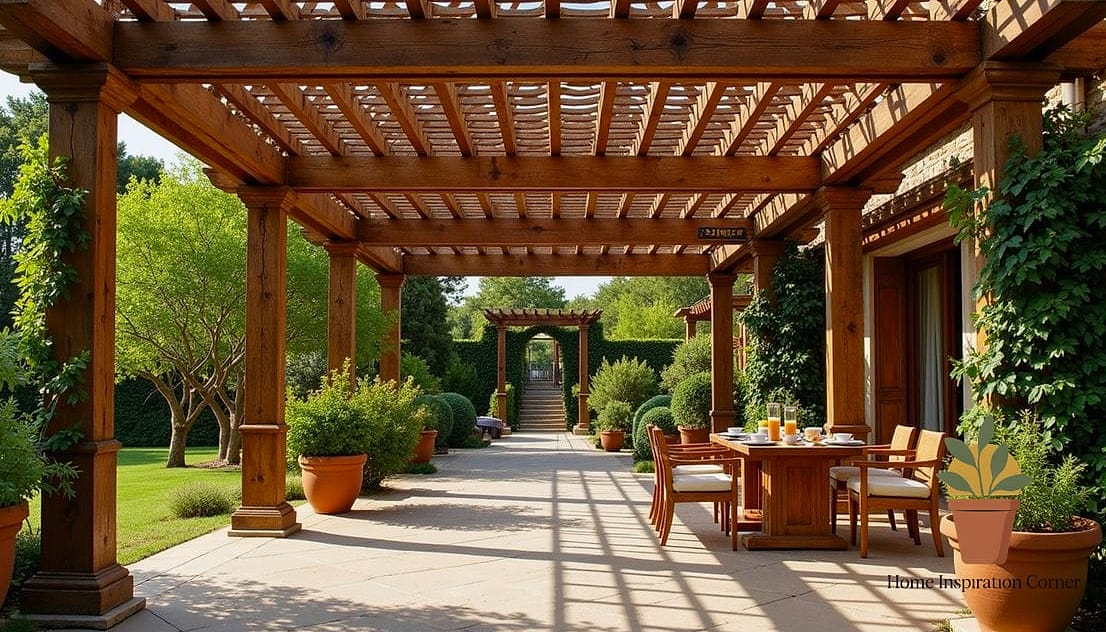 Pergola-Topped Terrace