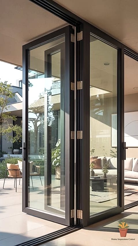 23 Patio Doors Ideas Ideas That Will Transform Your Space 11 Pivot Doors as a Patio Entry