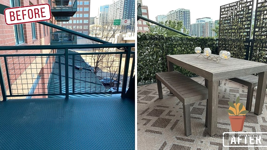Plain Wood Deck Boards Get a Herringbone Pattern Upgrade