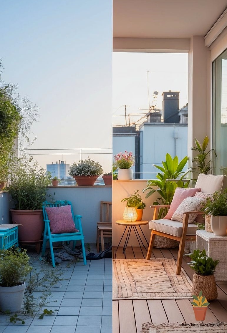 19 Terrace Decor Before and After Transformations to Inspire 13 Plastic Furniture to Elevated Metal and Wood Pieces