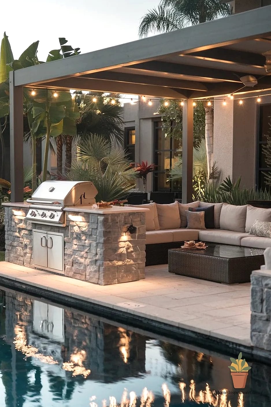 Poolside BBQ Station