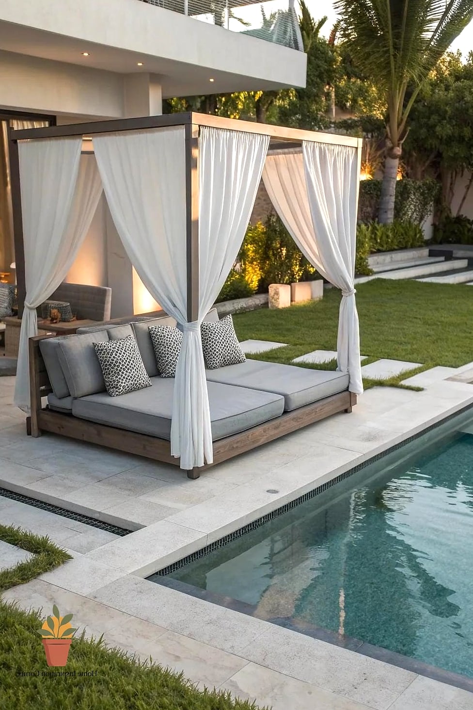 21 Outdoor Daybed Inspiration Boards You'll Want to Copy 4 Poolside Daybed with Waterproof Fabric