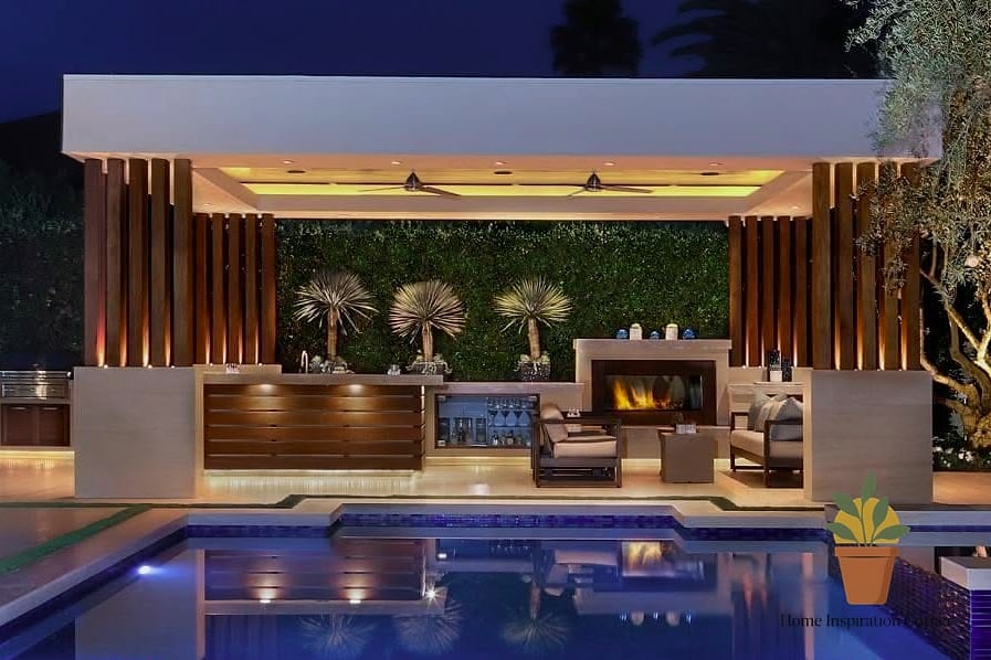 18 Outdoor Terrace Design Photos That Will Inspire Your Next Project 17 Poolside Terrace with Outdoor Kitchen