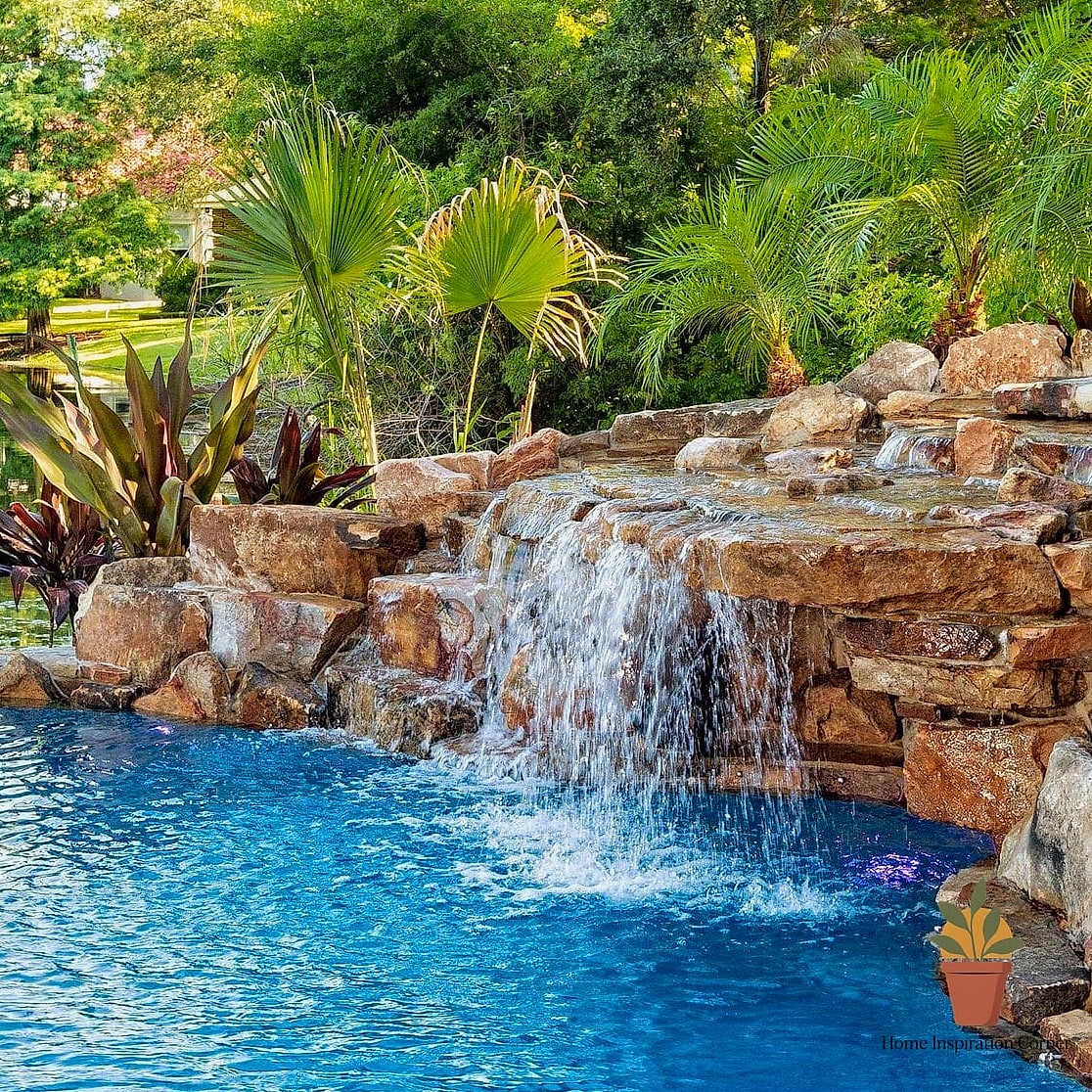 Pool with Waterfall Feature