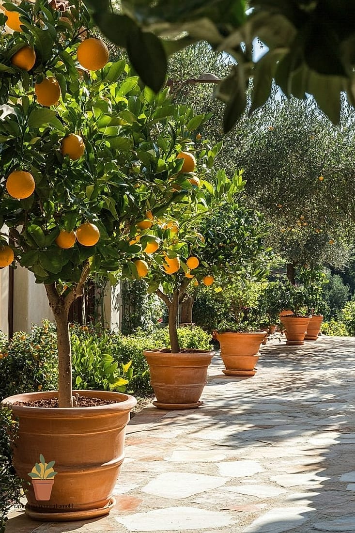 Potted Citrus Trees