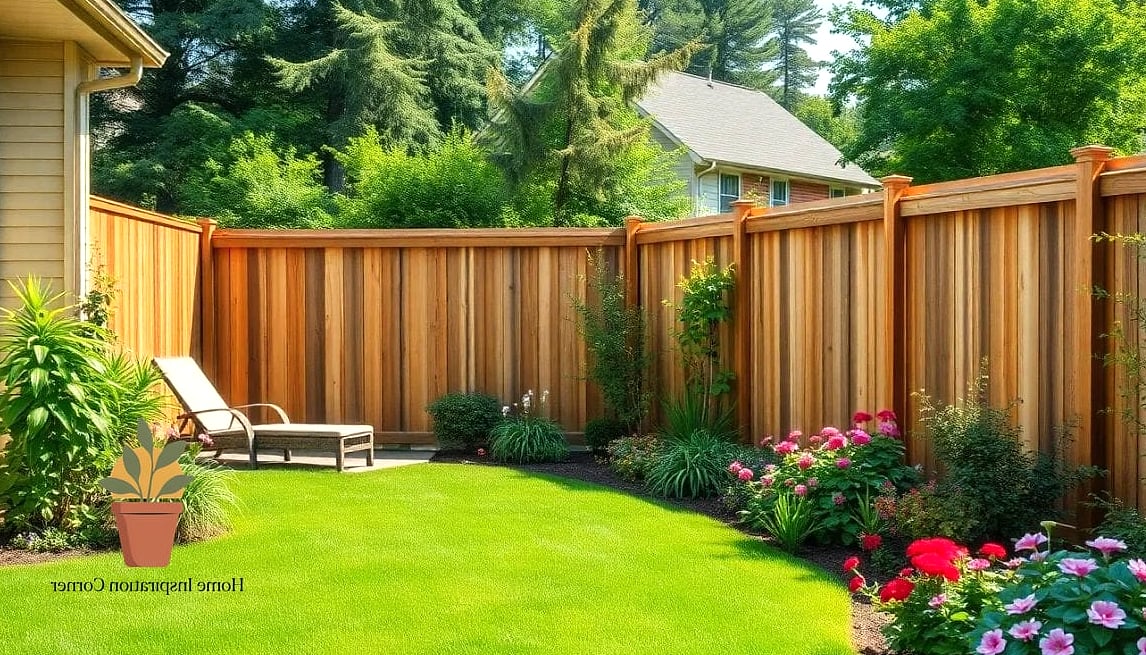 Privacy Fence with Vertical Slats