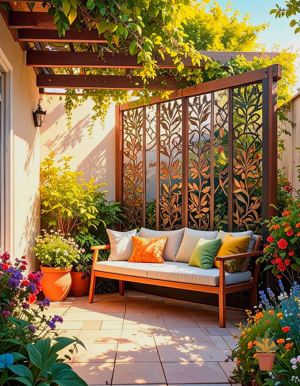 17 Small Patio Ideas Designs That Maximize Style and Function 12 Privacy Screen or Trellis