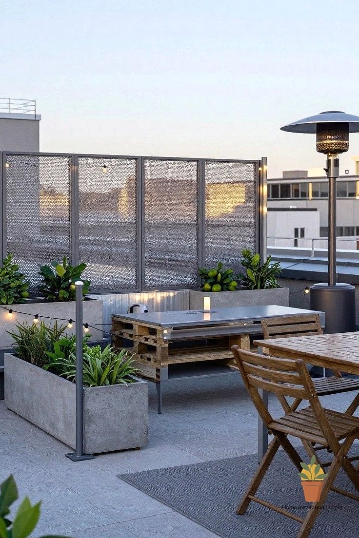 Privacy Screening With Bamboo or Slatted Panels