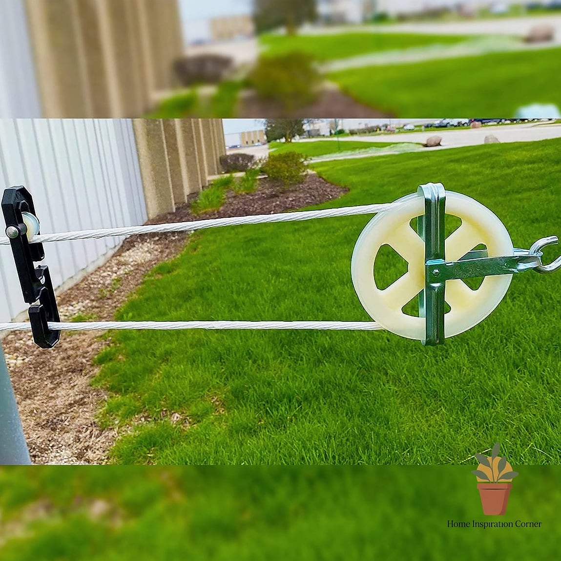 Pulley Line Across a Long Yard