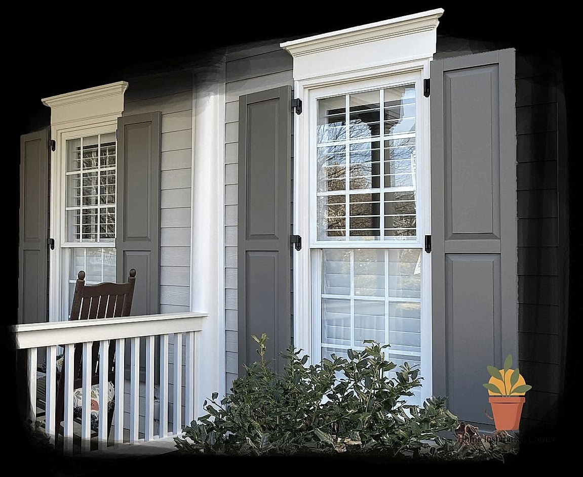 Raised Panel Shutters for a Formal Facade