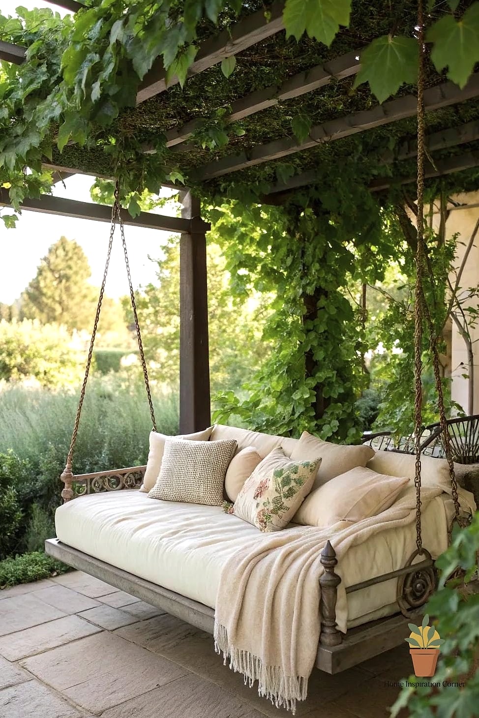 21 Outdoor Daybed Inspiration Boards You'll Want to Copy 2 Rattan Daybed with Oversized Cushions