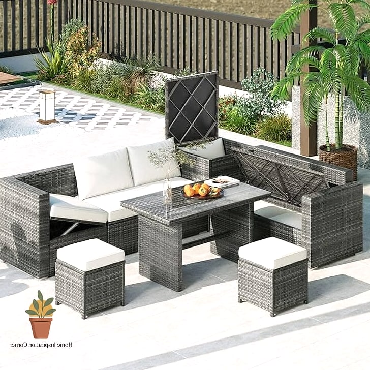 Rattan Wraparound Sectional