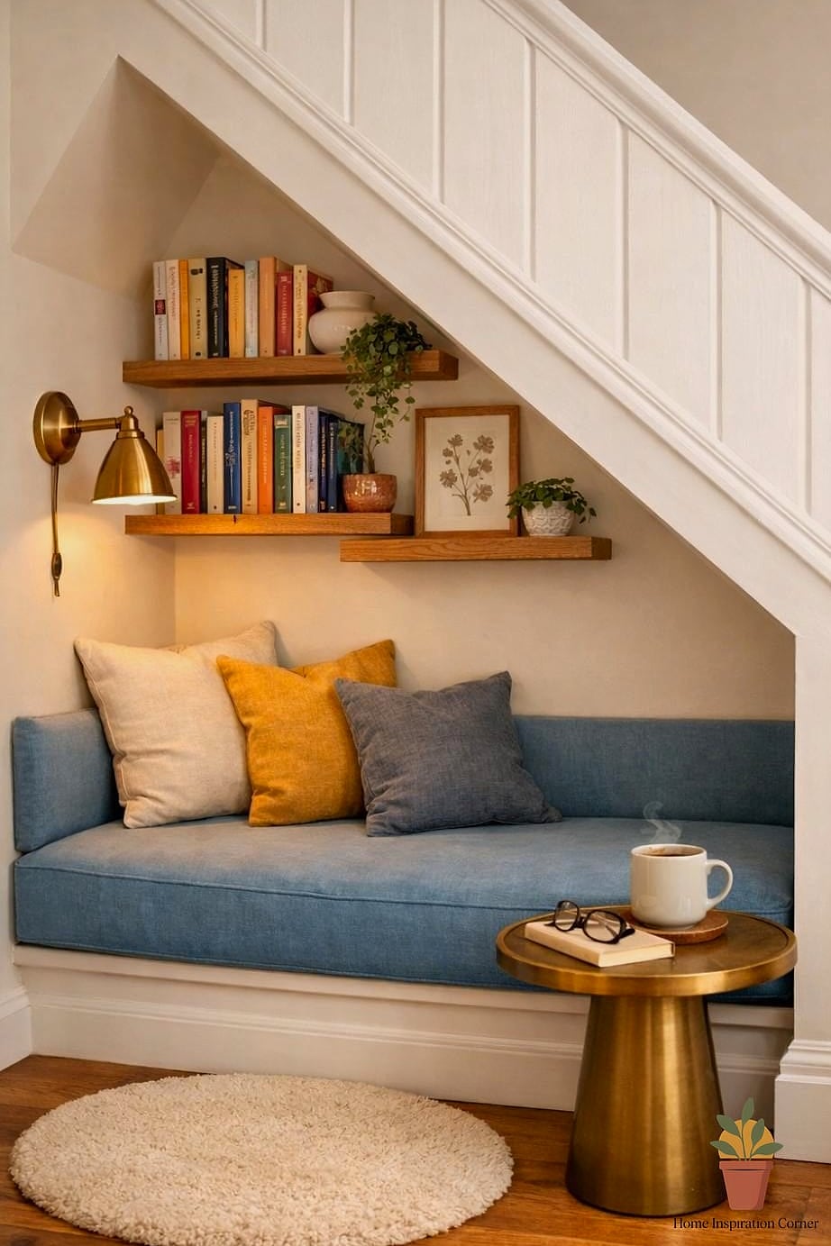 A Reading Nook in the Front Bay Window