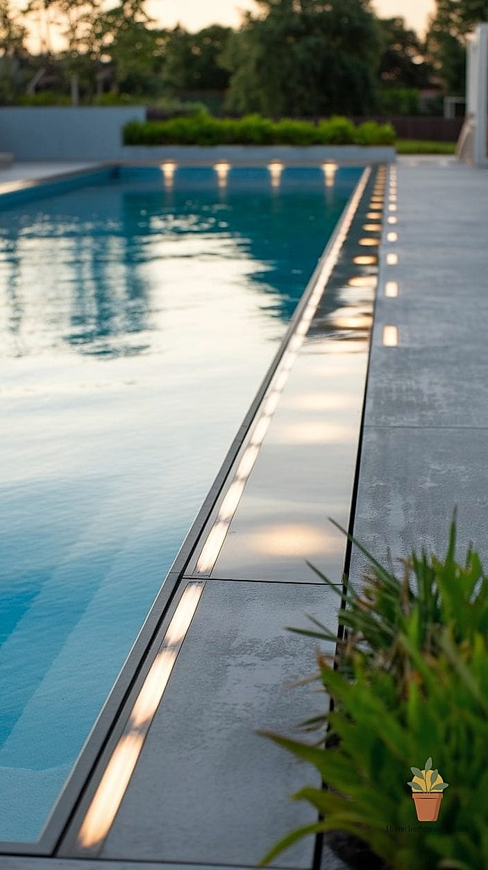 Recessed Deck Lighting Around the Perimeter