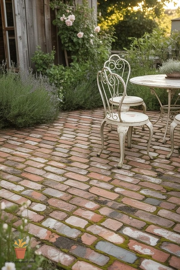 Reclaimed Brick Patio