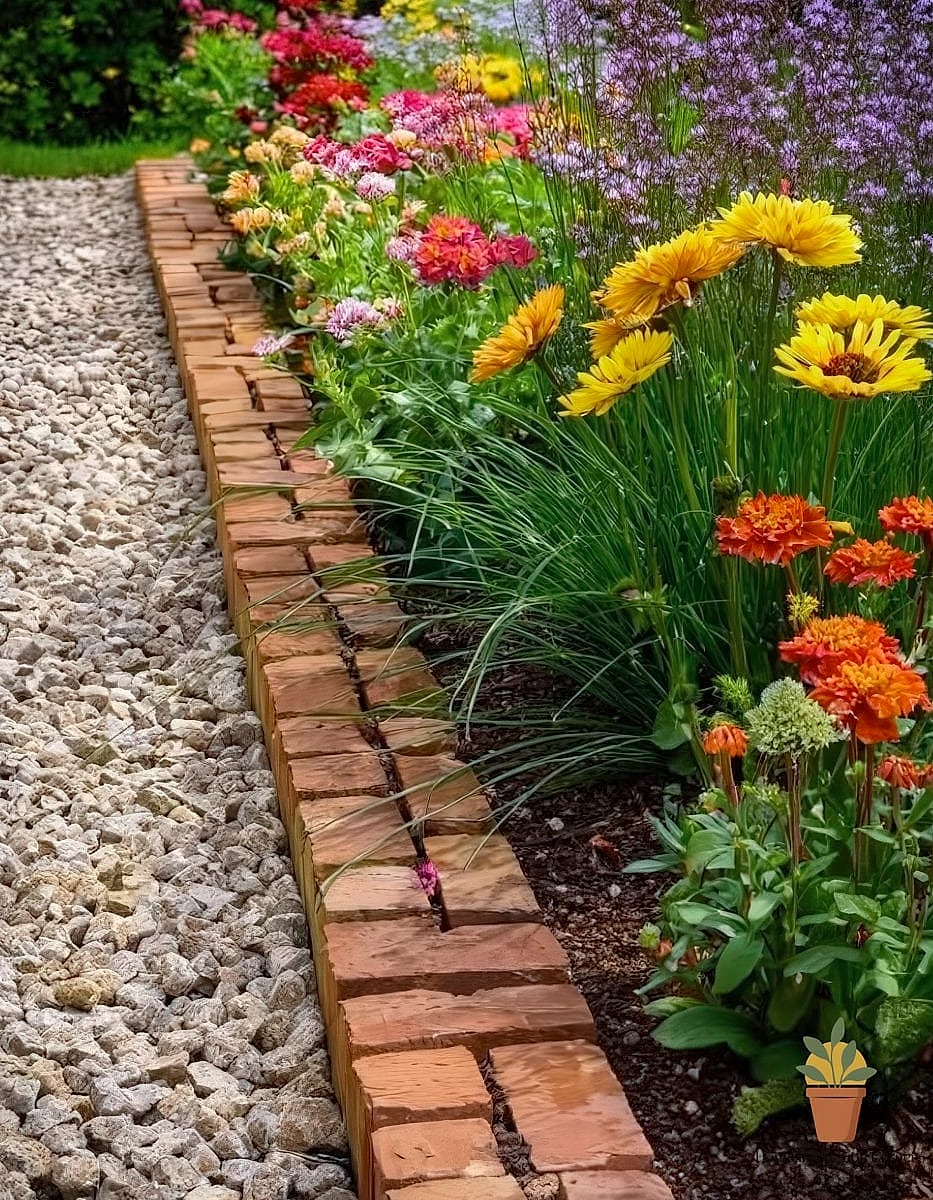 Reclaimed Brick Pathway