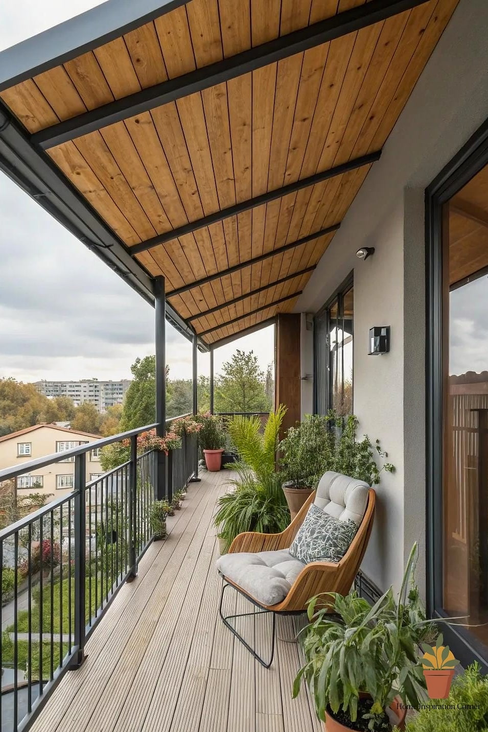 Reclaimed Wood Beam Roof