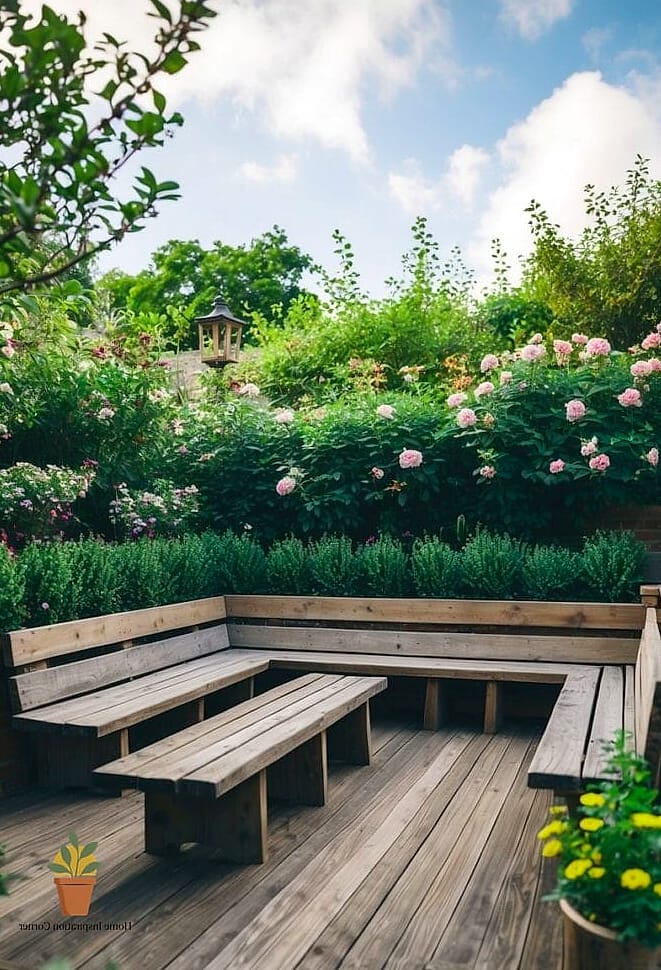 Reclaimed Wood Privacy Screen