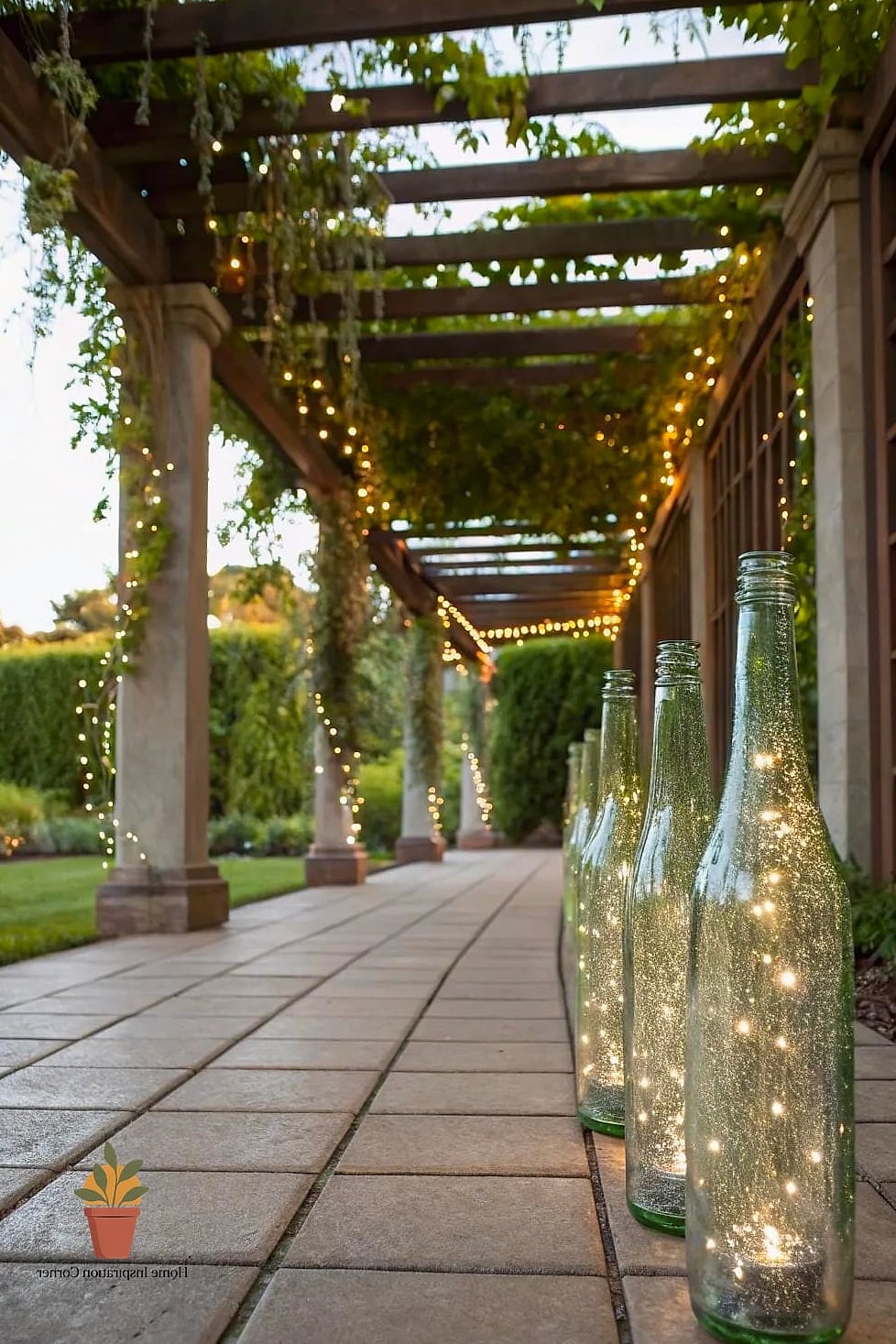 Recycled Glass Bottle Border Edging