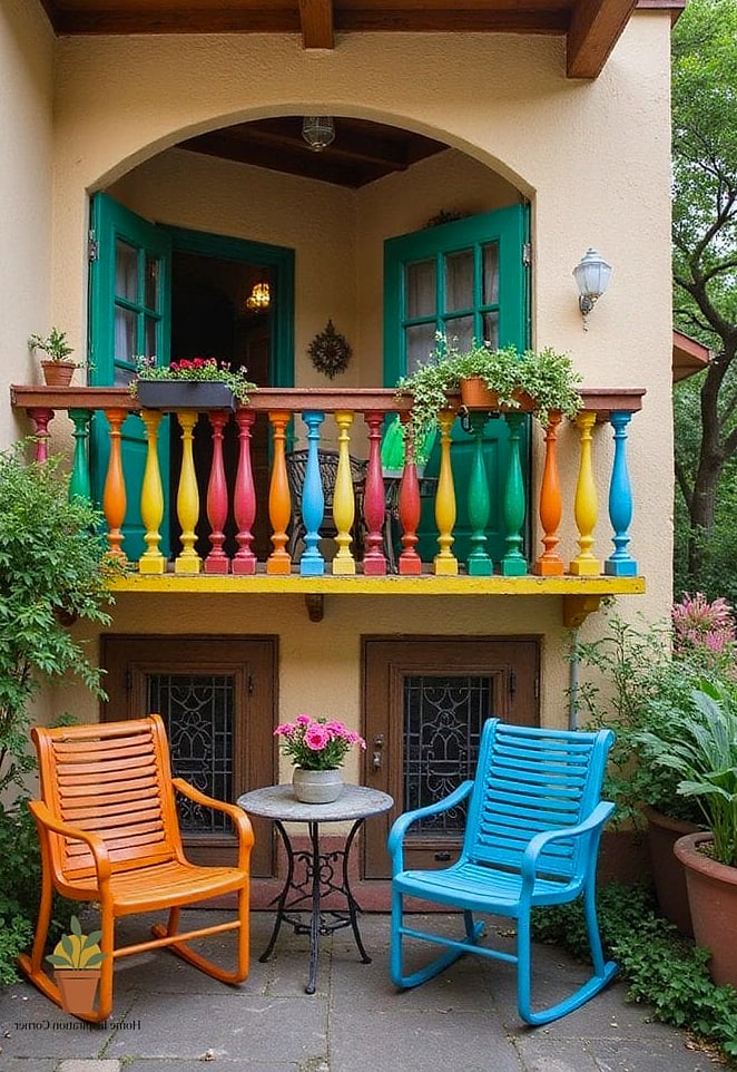 Repainted Railings