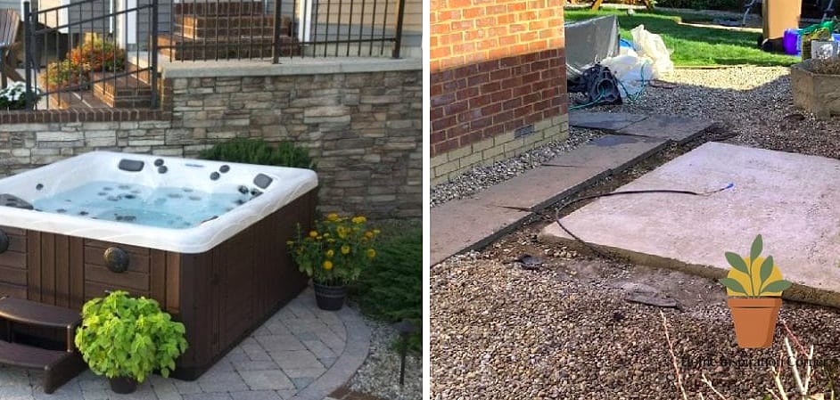 Replacing Old Steps with a Curved Stone Entry
