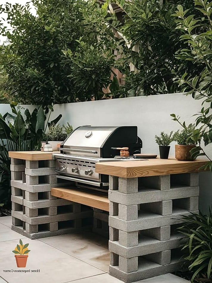 Replacing a Small Grill With a Built-In Model