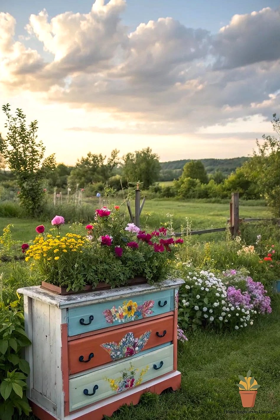 Repurposed Dresser Drawer Garden