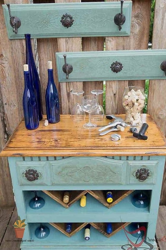 Repurposed Dresser Drink Station