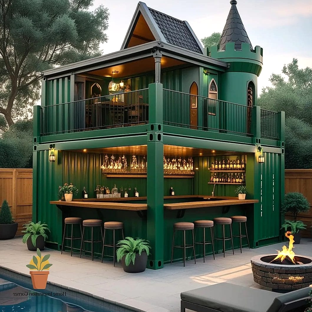 30 Backyard Bar Ideas Designs That Maximize Style and Function 7 Repurposed Shipping Container Bar