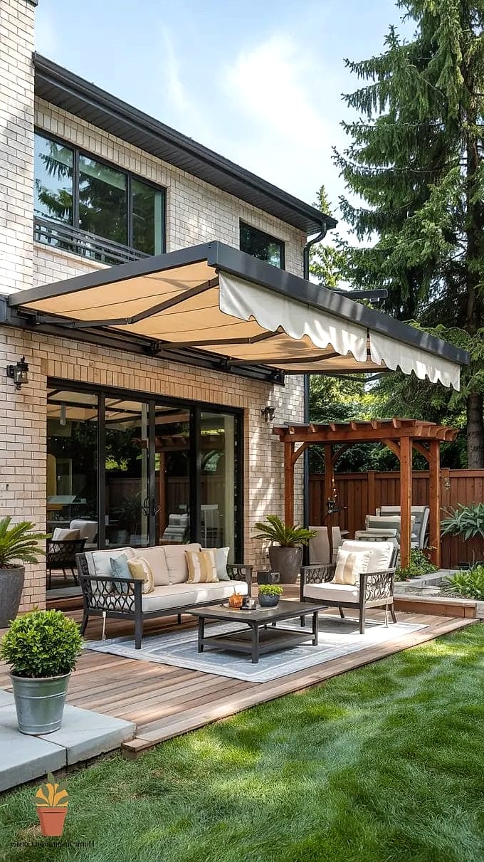 Retractable Awning or Shade Sail