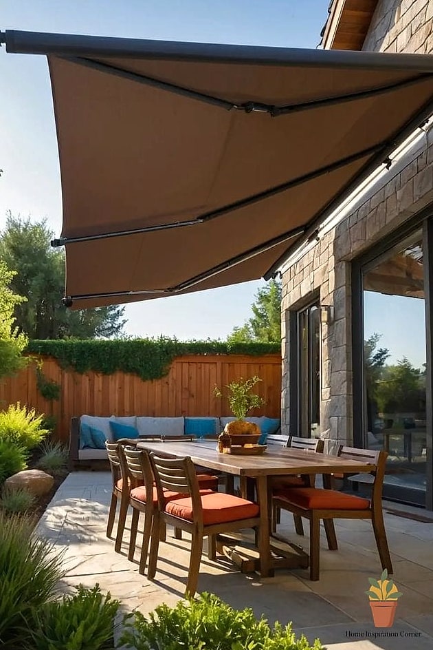 A Retractable Fabric Canopy Instead of a Solid Roof