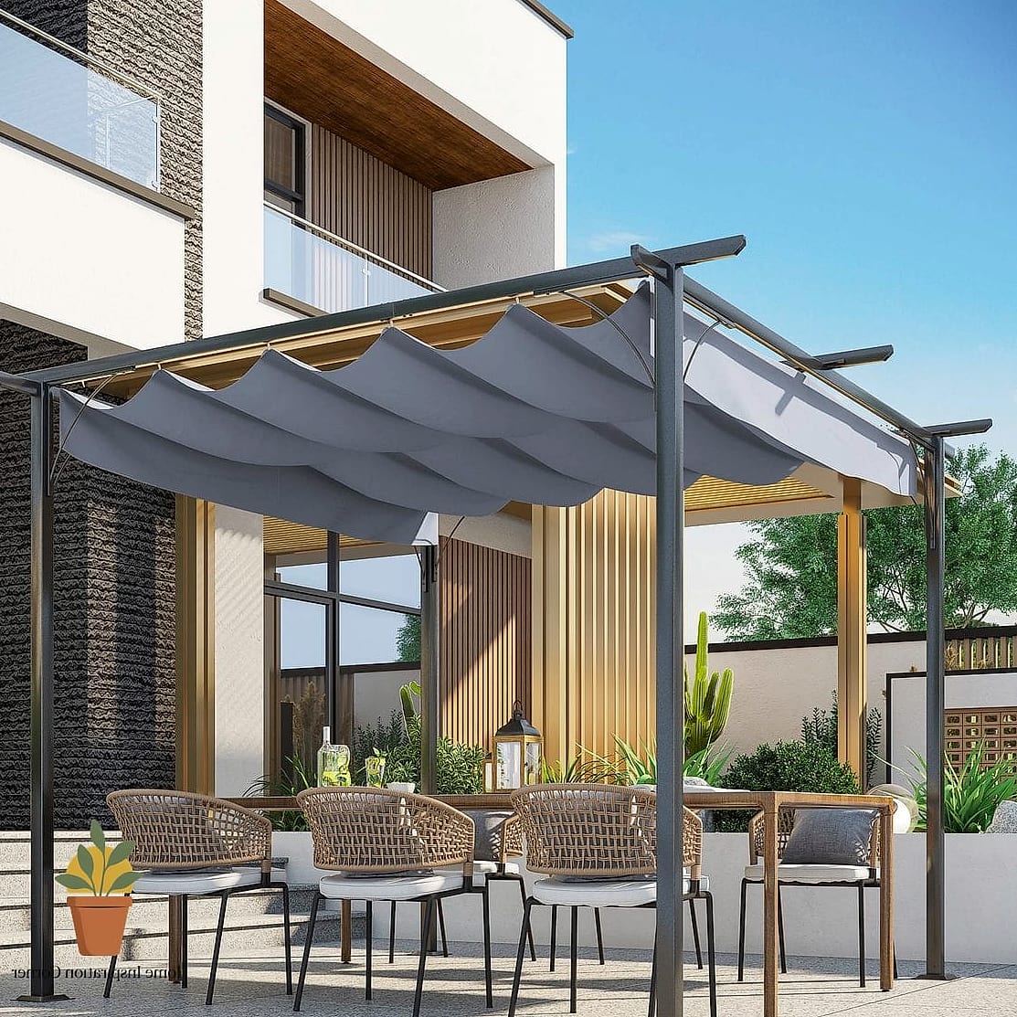 Retractable Fabric Sail Shades