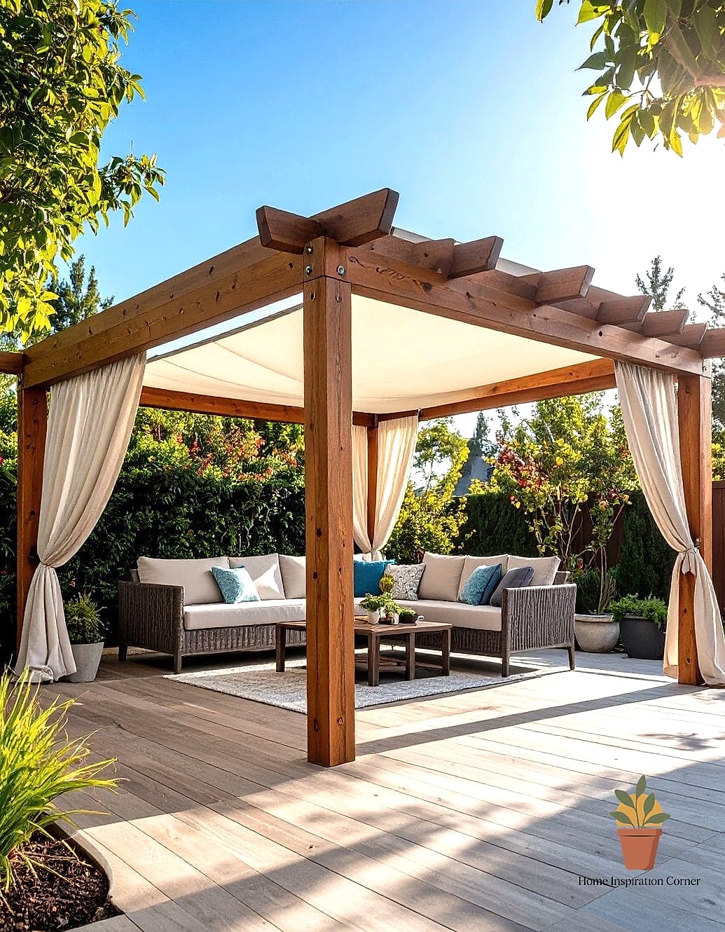 Retractable Pergola Cover For Flexible Shade