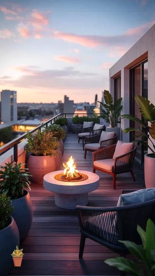 Rooftop or Balcony Micro-Grill Ledge