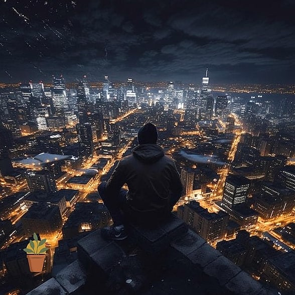 Rooftop City Skyline Shots